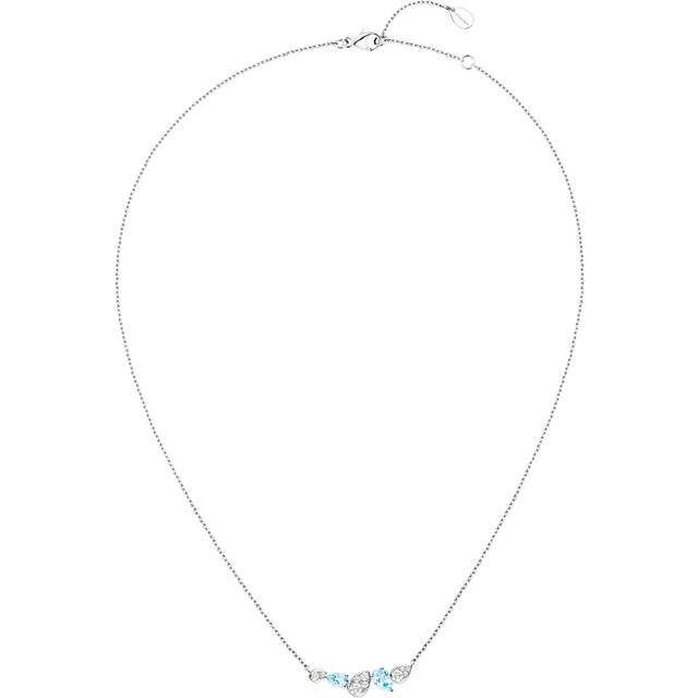 Chaumet White Gold, Diamond and Aquamarine Joséphine Ronde d'Aigrettes Necklace - Silver - One size