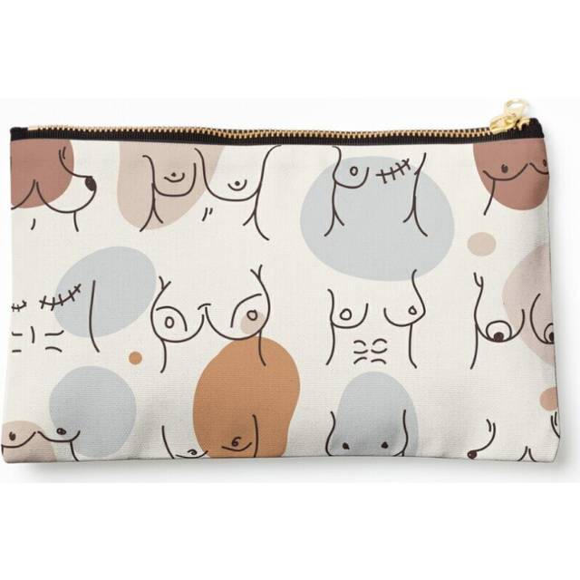 Makeup Bag Nude Sexy Body Sketch Cosmetic Organizer Tyvek Paper Bags Zipper Pouch