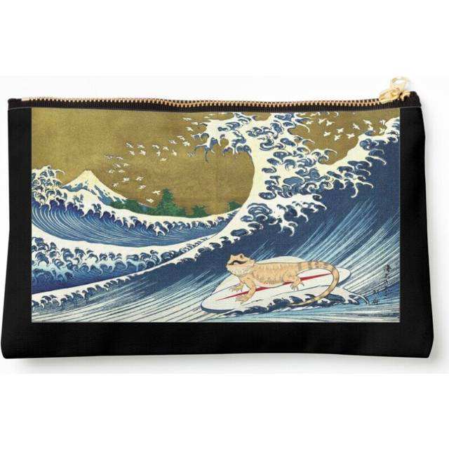 Makeup Bag Bearded Dragon Cosmetic Organizer Tyvek Paper Bags Zipper Pouch