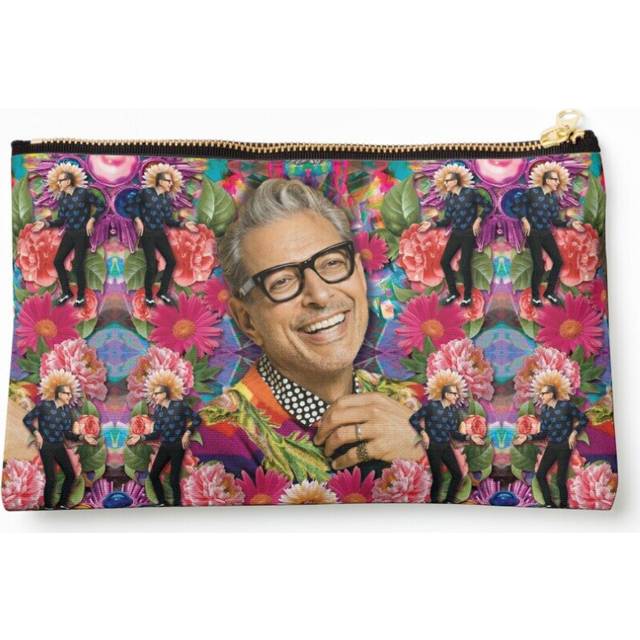 Makeup Bag jeff the dinosaur scientist, alien hunter, fly-man and tier of knots Cosmetic Organizer Tyvek Paper Bags Zipper Pouch
