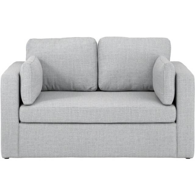 Newport Light Grey 2-Seater Sofa - Linen Blend, Scatter Cushions