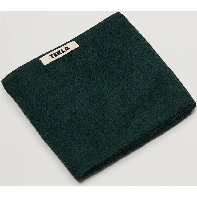Tekla Organic Terry Hand Towel Forest Green