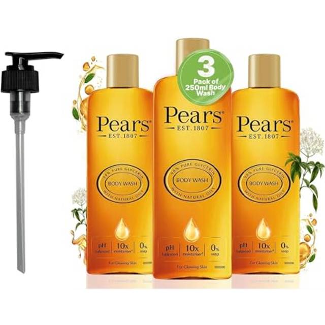 Pure & Gentle Body Wash with 10x more moisturiser* 250ml with Pump (Pack of 3)