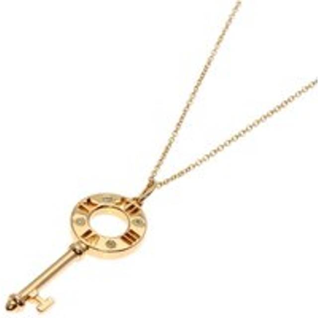 Womens Preloved Key pendant necklace Roman numerals Wo - Gold - Metallics - One Size