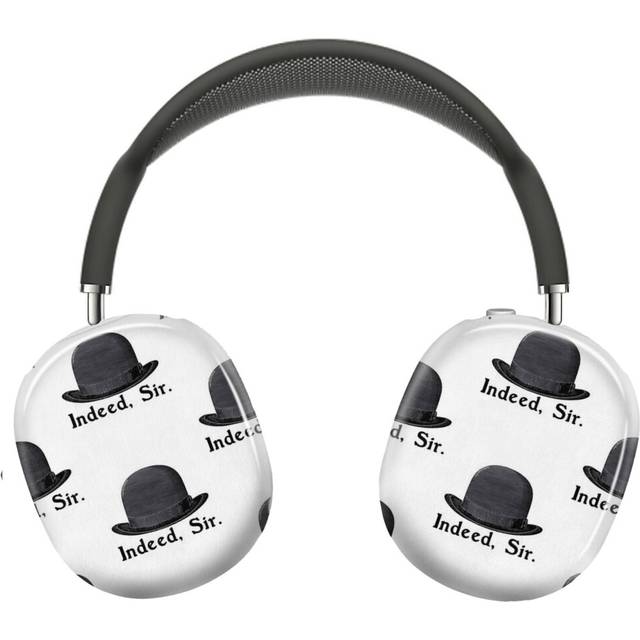 (Jeeves And Wooster Bowler Hat Indeed, Sir From PG Wodehouse's Iconic Character_3674) Protective Cover for AirPods Max Headphones Aesthetic Print Snap