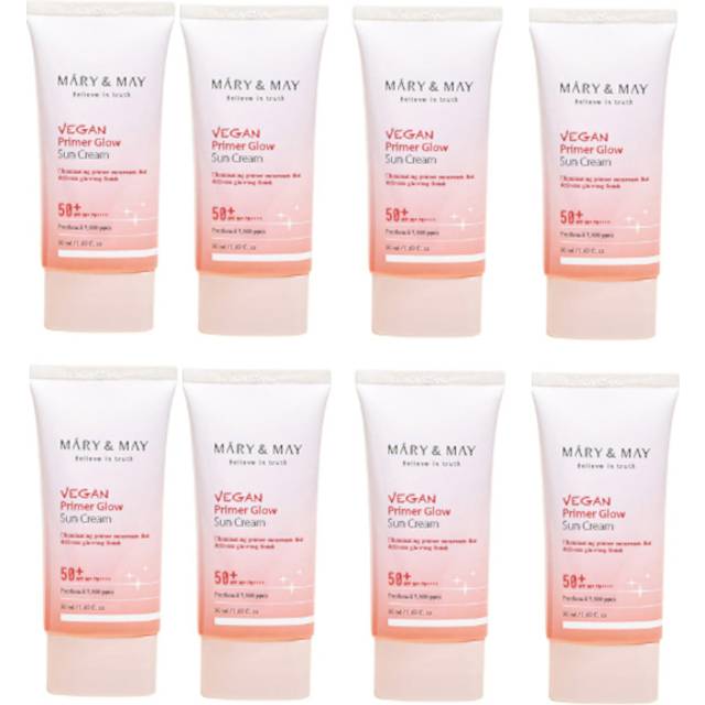 Mary&May - Vegan Primer Glow Sun Cream SPF50+ PA++++ - 50ml (8ea) Set