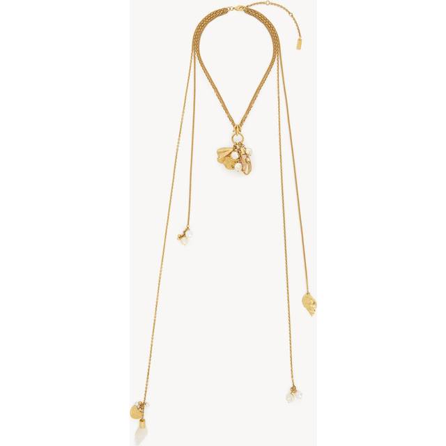 Chloé Gold 'The Chloe Shells Scarf' Necklace - 9DC Vintage Gold - UNI