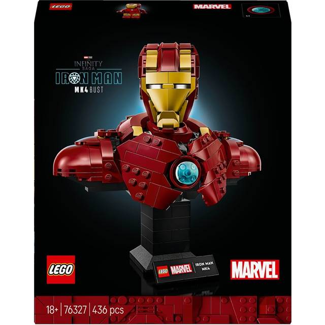 Lego Marvel Iron Man Mk4 Bust Set For Adults 76327