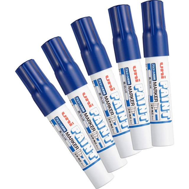 Mitsubishi Pencil Uni Alcohol Paint Marker Bold Blue 5 Pieces PXA300.33 blue