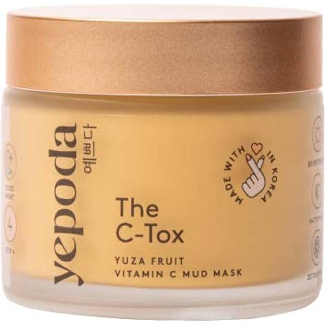 Yepoda The Ctox Lermaske med C-vitamin og Gurkemeje 80 g