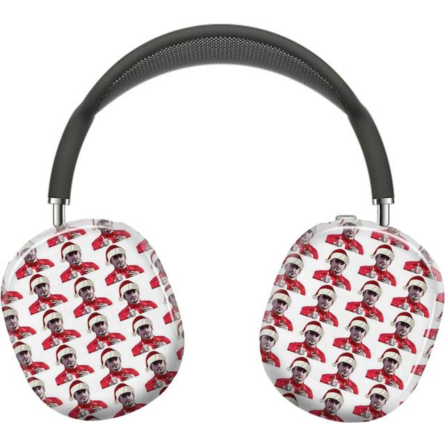 (Charles Leclerc Santa Hat_22641) Protective Cover for AirPods Max Headphones Aesthetic Print Snap On Cases