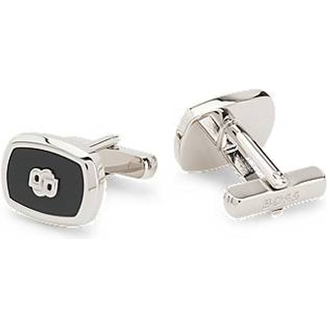 Enamel-insert cufflinks with Double B monogram
