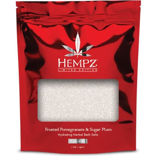 Hempz Triple Moisture Frosted Pomegranate and Sugar Plum Herbal Bath Salt 198g