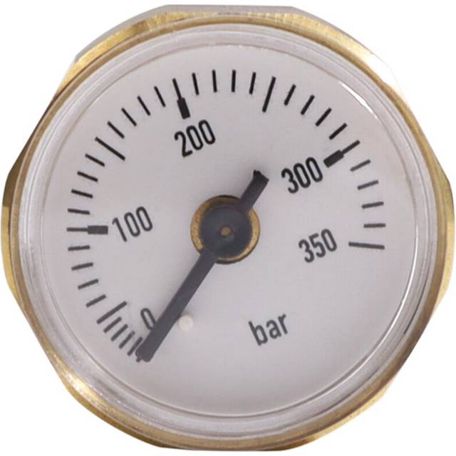ED 28mm Dial Precision Air Pressure Gauge Manometer 350Bar with 1/8 Inch BSP Thread for PCP Adapter
