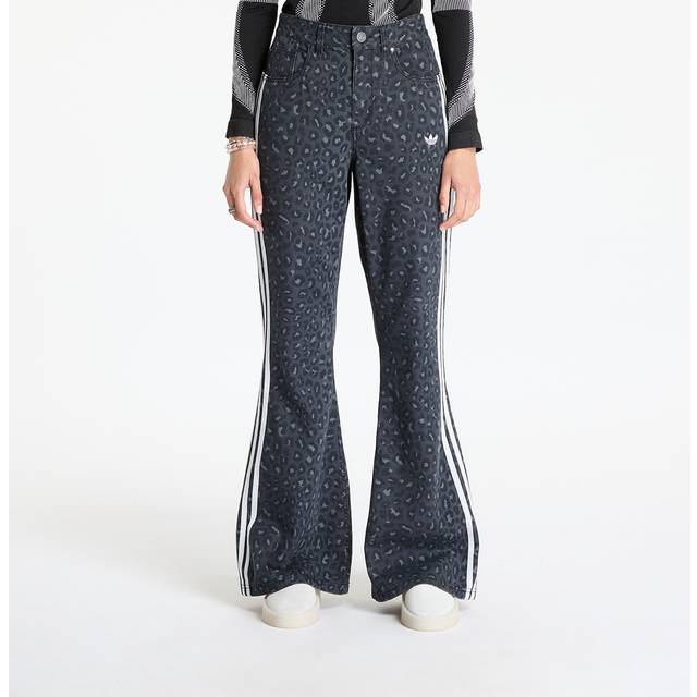 Adidas Logo Bootcut Jeans - Black   - 28