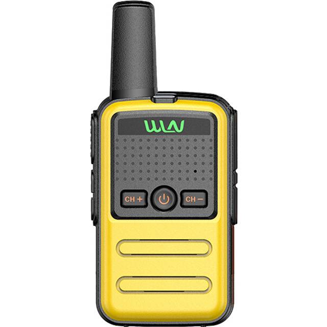 (Standard-Yellow) Mini Walkie Talkie WLN KD-C56B Portable Two Way Radio UHF 400-470MHz 16CH Long Range Handheld Transceiver