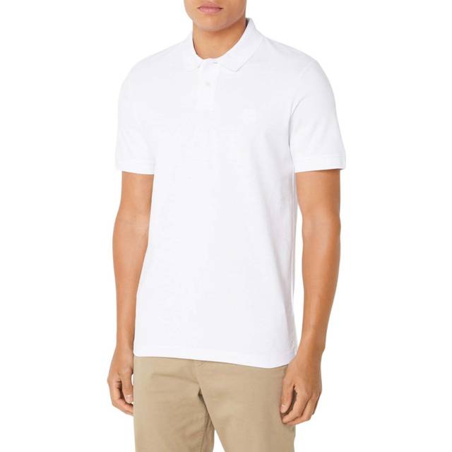Hugo Boss Men's Passertip Polo T-Shirt in White - Size: 38