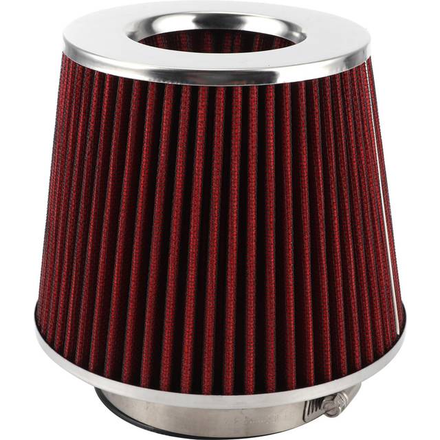 90mm Air Filter Intake Cleaner Reusable Washable with Clamps Filter Out Impurities Universal