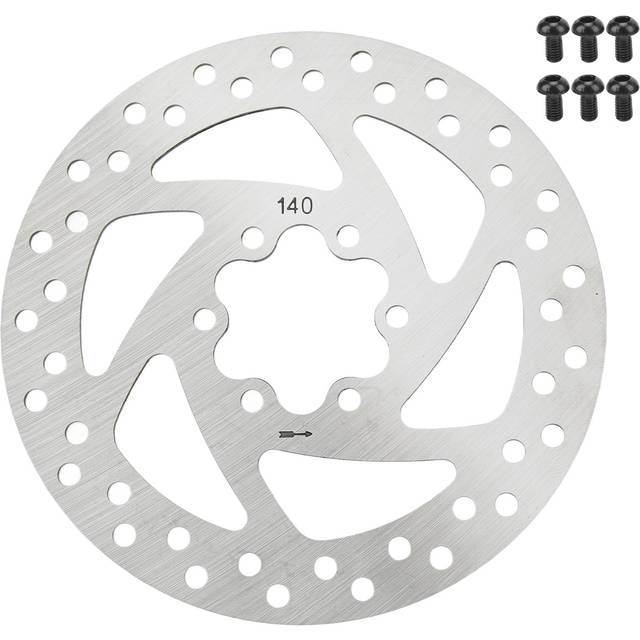 140mm Electric Scooter Brake Disk Stainless Steel 6 Hole Brake Disc with 6 Screws for Electric