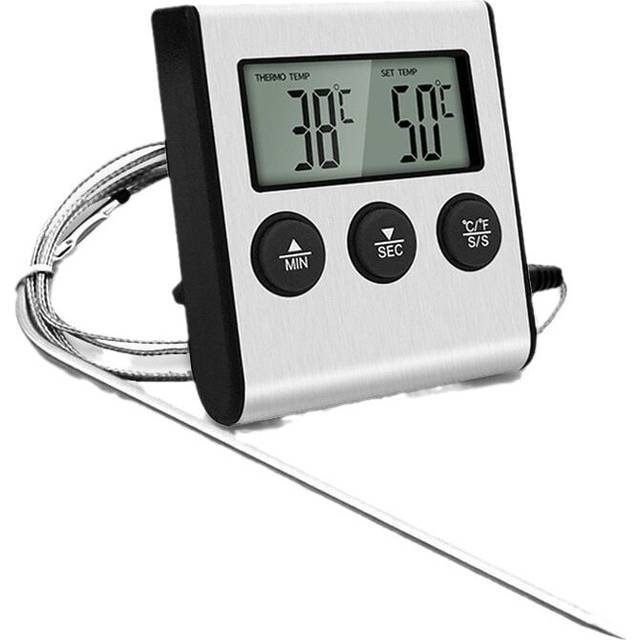Cyslmuk - Meat Thermometer for Cooking Food Thermometer with Probe for Grilling Meat Barbecue Water Milk Wine Liquid with Probe UD09