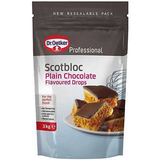 Dr. Oetker Scotbloc Plain Chocolate Drops - 6x3kg