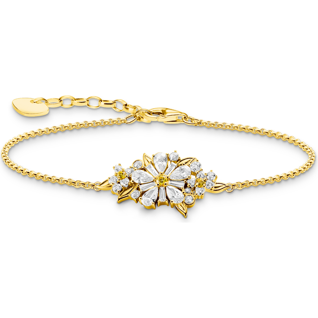 Thomas Sabo Lovely Daisy bracelet with flower bouquet, Multi, Women - Print
