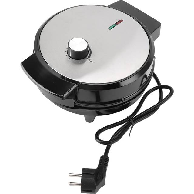 Electric Waffle Maker 1000W Efficient Heating Knob Temperature Control Nonstick Double Sided Waffle L