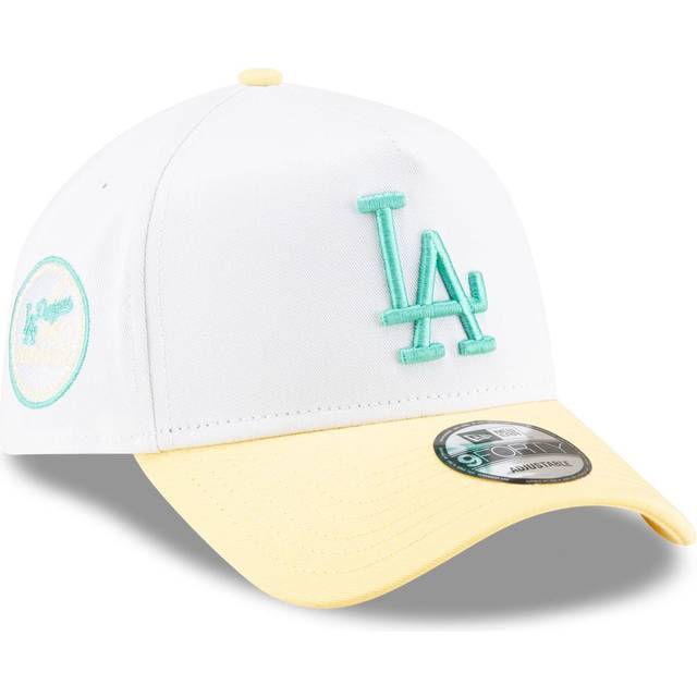 LA Dodgers MLB Pastel White 9FORTY A-Frame Adjustable Cap newera adult unisex White newera adult unisex White newera adult unisex White newera adult u - One Size