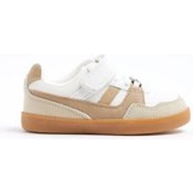 River Island Mini Boy Mesh Plimsolls - White, White, Size 6 Younger