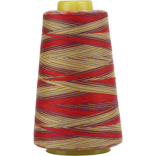 3000 Yards Variegated Embroidery Thread Rich Bright Colors High Strength Polyester Thread for