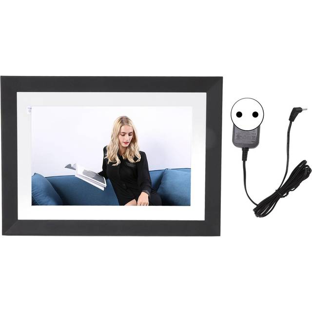 (Black) Cloud Digital Photo Frame Touch Screen, Storage, Smart Home Digital Photo Frame, Easy Setup to Share Photos or Videos, Home Gift Guide