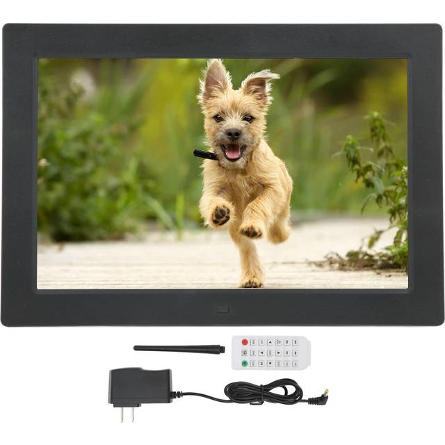 12 Inch HD Digital Photo Frame Intelligent Remote Control Video Player Smart Picture Frame 100‑240V EU Plug