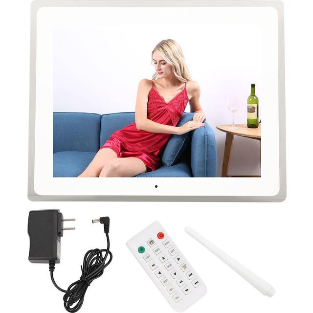 Digital Photo Frame 12in 1080P Picture Video Display Frame LED Remote Control 100‑240V for Home US US Plug