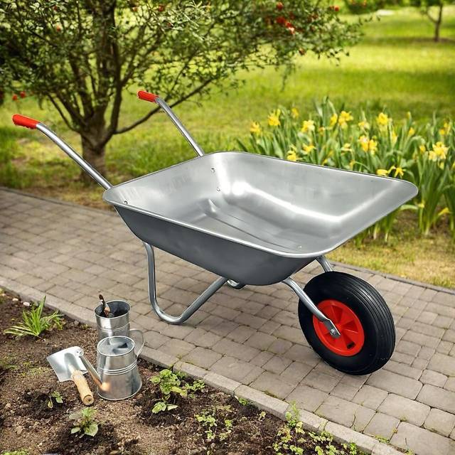 65L Steel Wheelbarrow