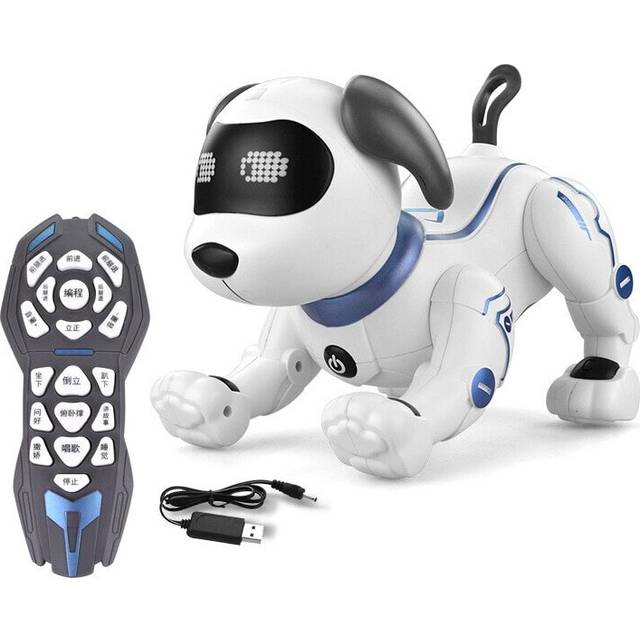Electric Pets Toy RC Robot Dog Voice Remote Control Toys with Music Song Function|RC Animals