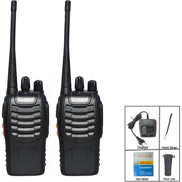 (2PCS, EURO) 2Pcs/Lot BF-888S Walkie Talkie Two-way CB Ham Radio Set BF 888s UHF Comumicador 16CH Walkie-talkie Two Way Transceiver