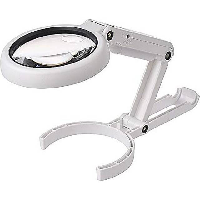 Magnifier Glass Table Lamp,5X/11X Foldable Magnifying Lamp USB Powered,with 8 LED Lights,for Reading,Hobbies,Jewelry,Task Crafts or Workbench
