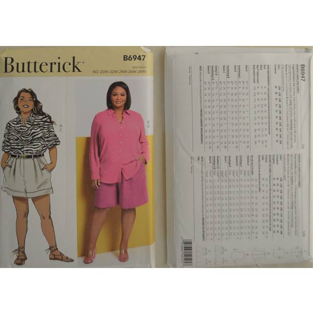 Butterick Paper Sewing Pattern 6947