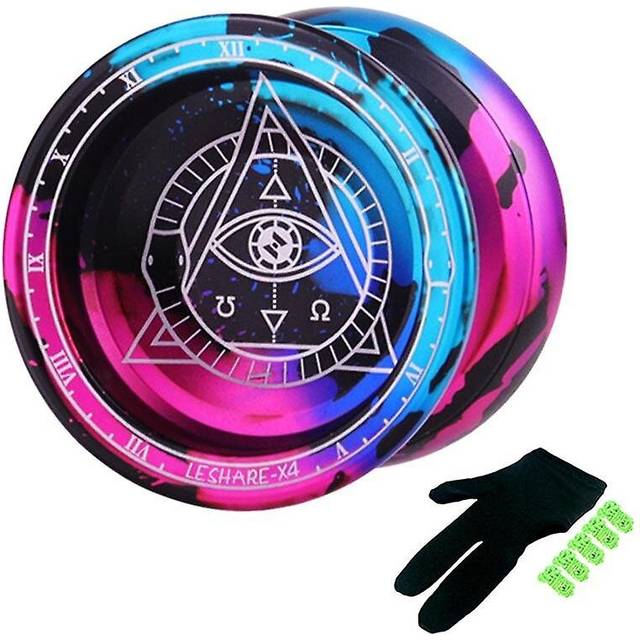 Professional Yoyo Alloy Unresponsive Yoyo 10 Ball Bearing Yoyo for Advanced Player Kids Beginner, 5