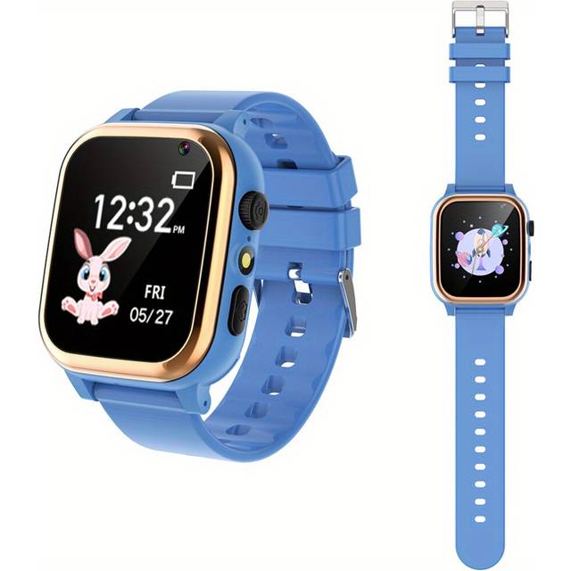 (Blue) Educational Smart Watch for Kids with Camera, 16 Games, Alarm, Video, Music Player