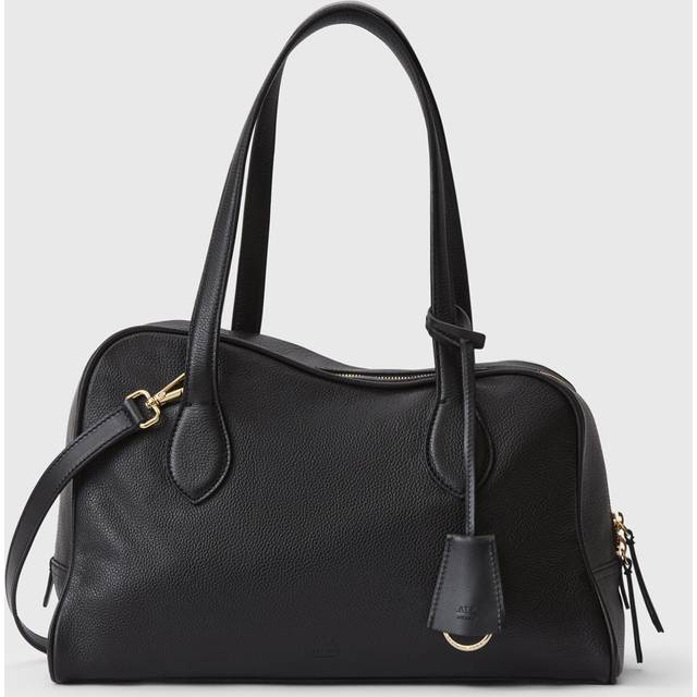 ATP Atelier Väska Noale Grained Leather Top Handle Svart ONESIZE