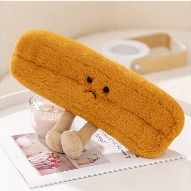 (  Deep-fried dough sticks 33cm) Cute Plush Toast Bread Pretzel Croissant Baguette Toy Stuffed
