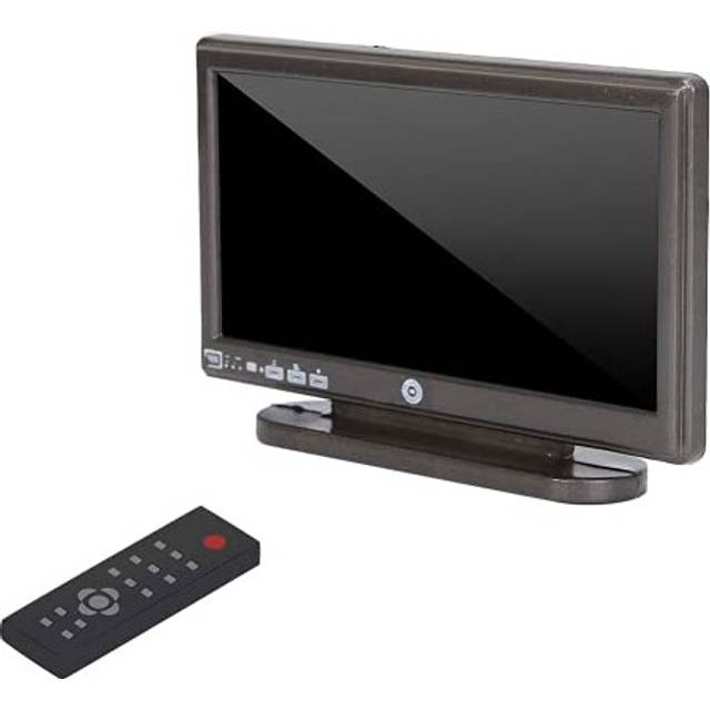 Miniature TV, Plastic Home Decoration, Dollhouse TV Television, Dollhouse Television, Lightweight Durable Gift for Children Living Room