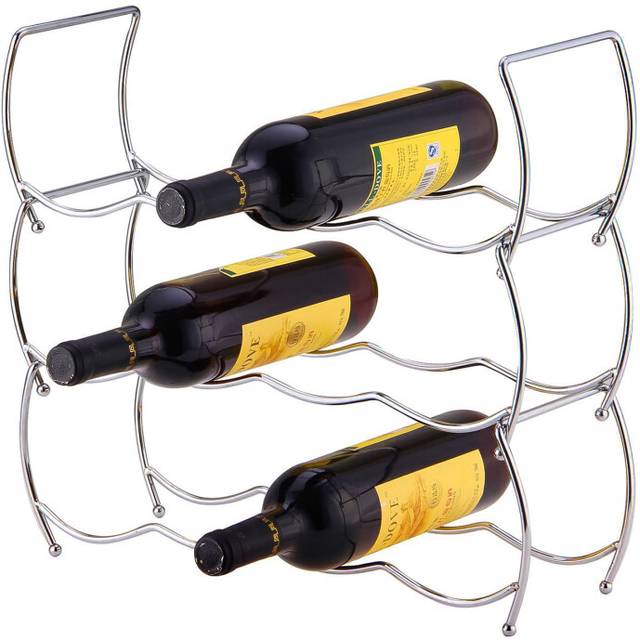 Innoteck Essentials 3 Tier Stackable Wine Rack Countertop Wine Holder