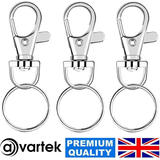 38mm lobster clasp trigger swivel clasps split keyring key ring key findings
