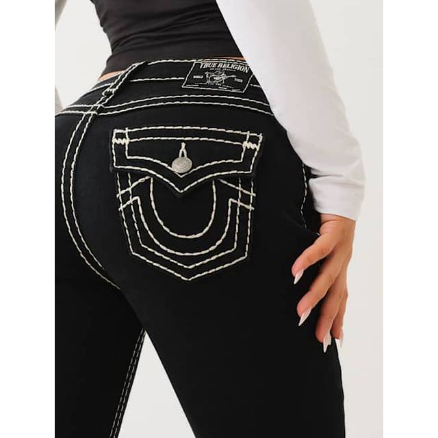 Black Joey Super T Low Rise Flare Jean (27)