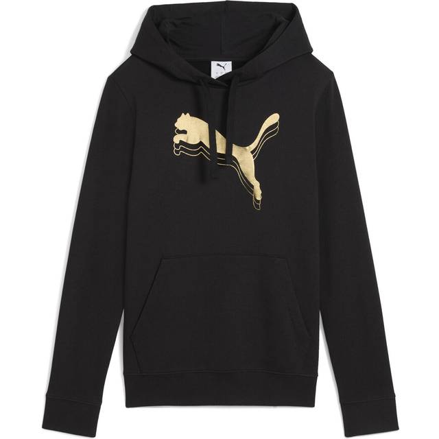 PUMA Ess Metallic Hoodie Women - ['Svart'] (Medium)