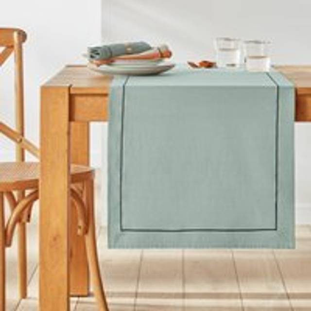 Métis Bourdon Linen & Washed Cotton Table Runner - Sage Green - 50X150CM