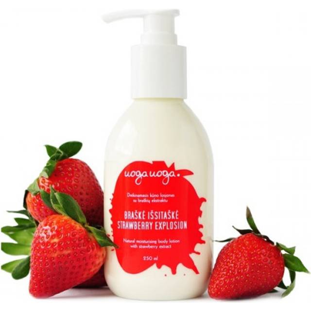 Uoga Uoga Strawberry Explosion Natural Moisturising Body Lotion 250ml