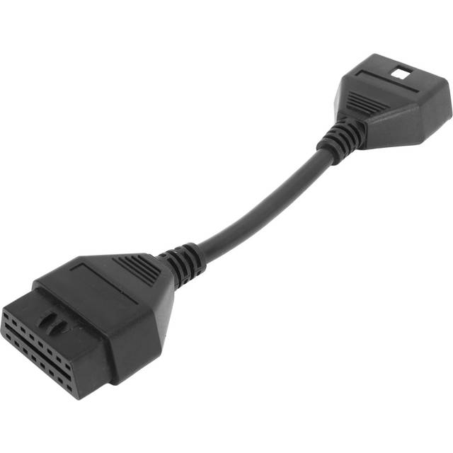 18cm 16pin Diagnostic Extension Cord Male to Female OBDII Scanner Extension Adapter Connector Cable
